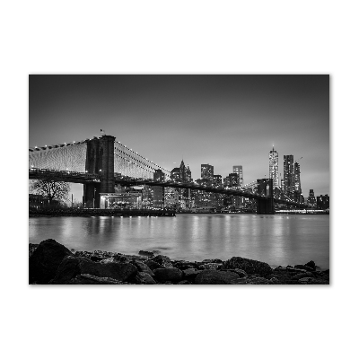 Printed glass wall art New york