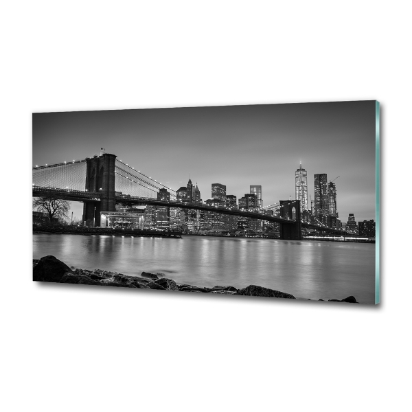 Printed glass wall art New york