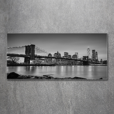 Printed glass wall art New york