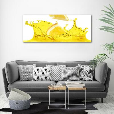 Glass art print Lemon slices