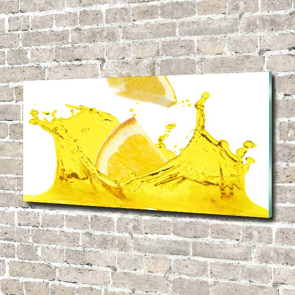 Glass art print Lemon slices