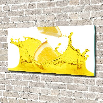 Glass art print Lemon slices