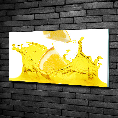 Glass art print Lemon slices