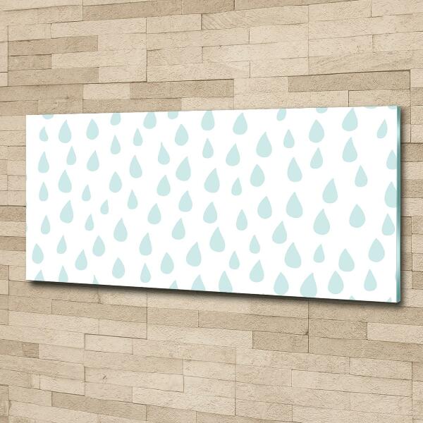 Printed glass wall art Droplets