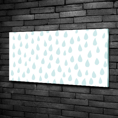 Printed glass wall art Droplets