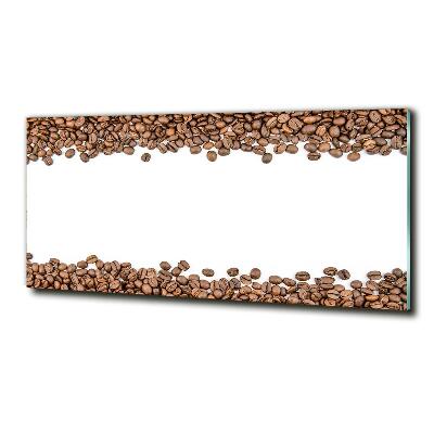 Wall art on glass Coffee beans