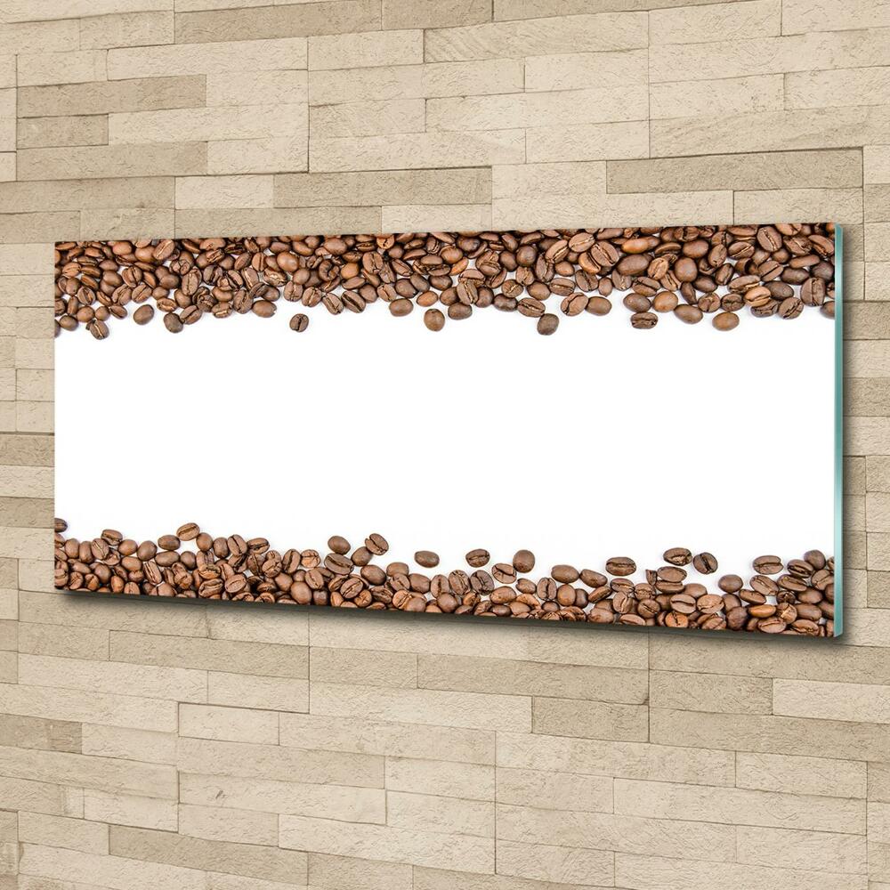 Wall art on glass Coffee beans