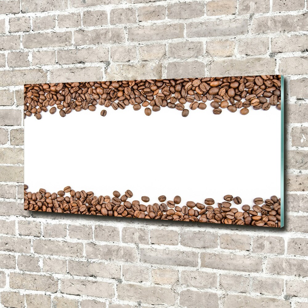 Wall art on glass Coffee beans