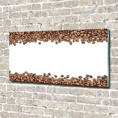 Wall art on glass Coffee beans