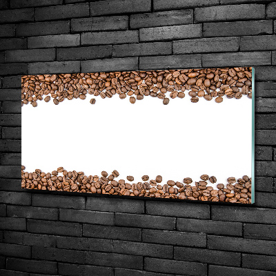 Wall art on glass Coffee beans