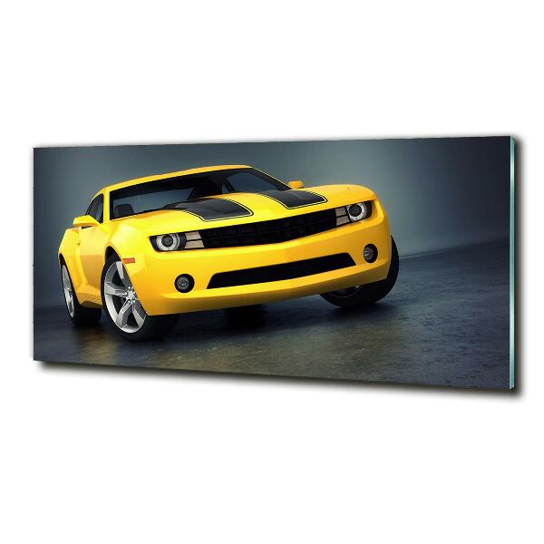 Wall art on glass Sports car