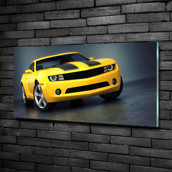 Wall art on glass Sports car