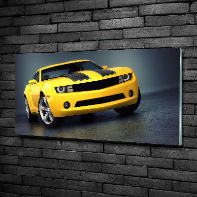 Wall art on glass Sports car