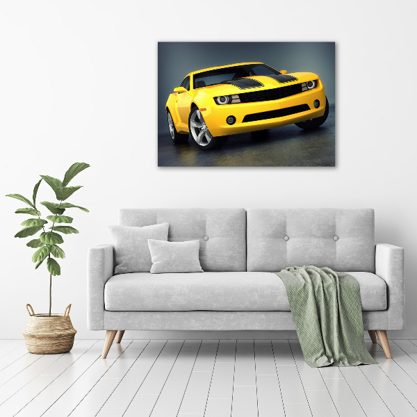 Wall art on glass Sports car