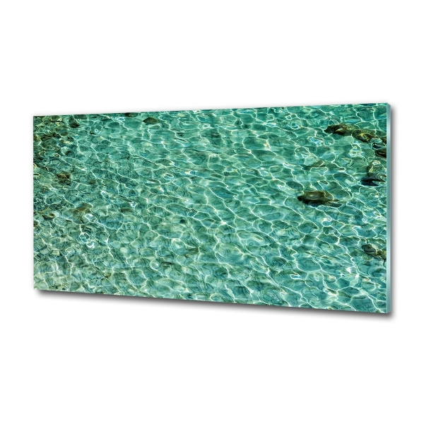 Glass picture print Transparent water