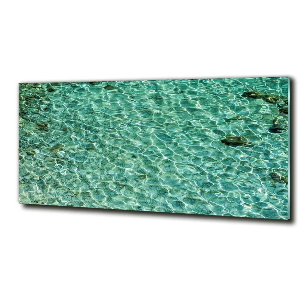 Glass picture print Transparent water