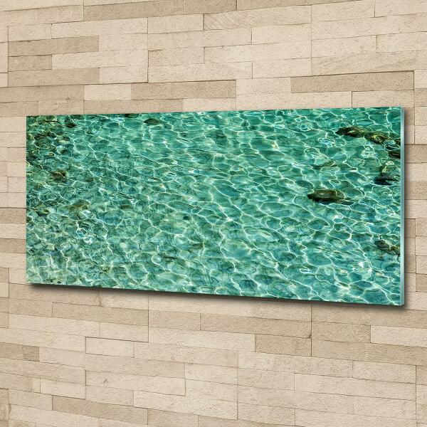 Glass picture print Transparent water