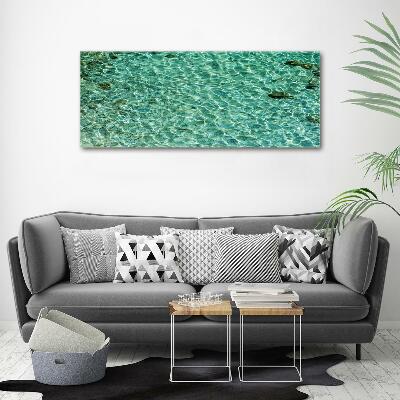 Glass picture print Transparent water