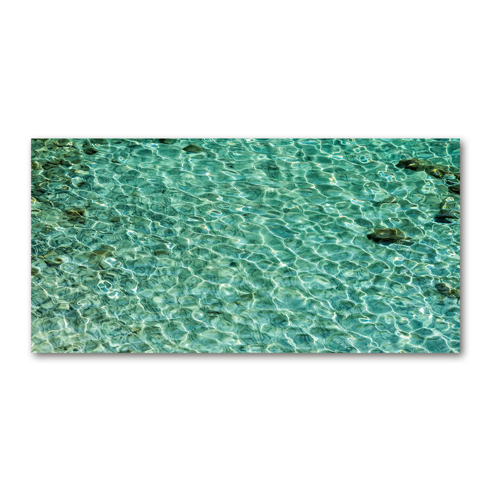 Glass picture print Transparent water