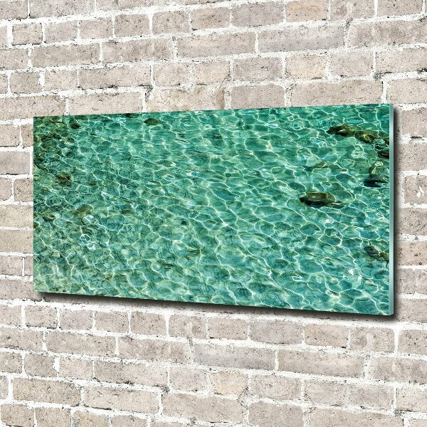 Glass picture print Transparent water