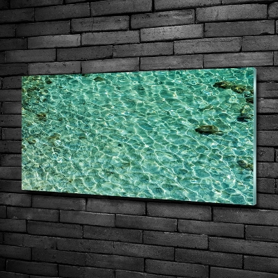 Glass picture print Transparent water