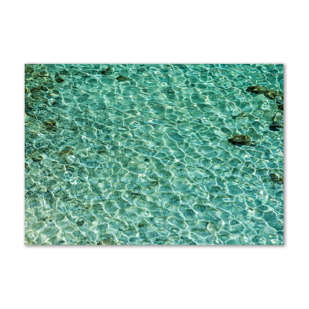 Glass picture print Transparent water