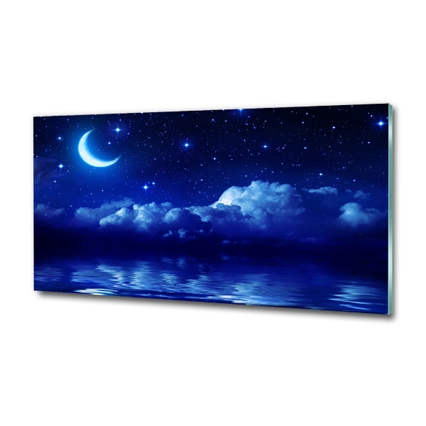 Glass picture print Sky at night