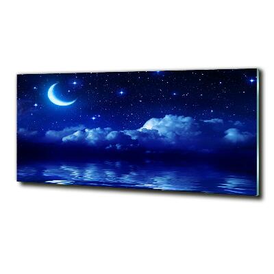 Glass picture print Sky at night