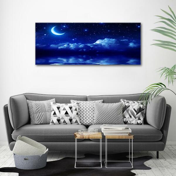 Glass picture print Sky at night