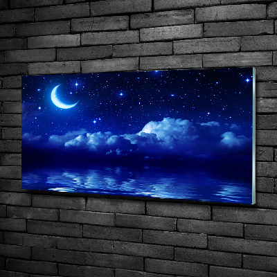 Glass picture print Sky at night