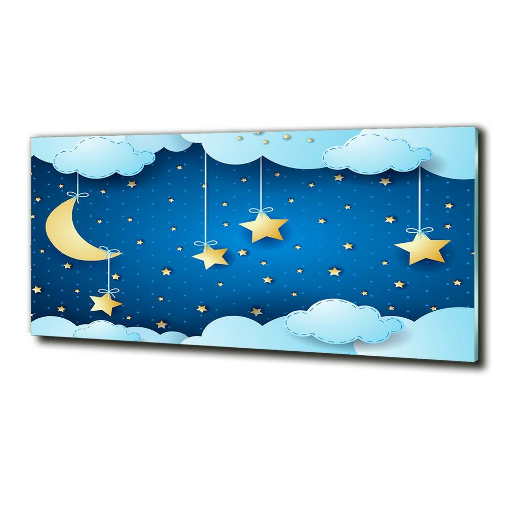 Printed glass wall art Sky at night