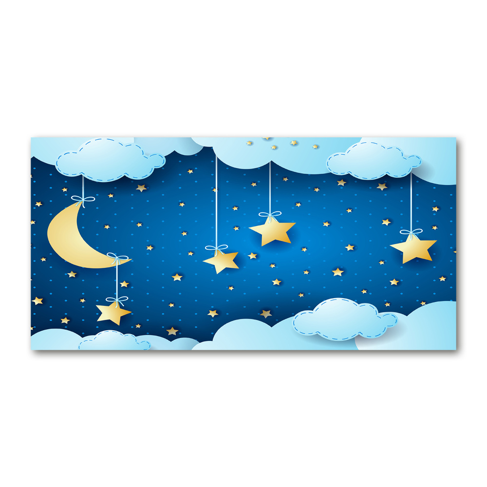 Printed glass wall art Sky at night