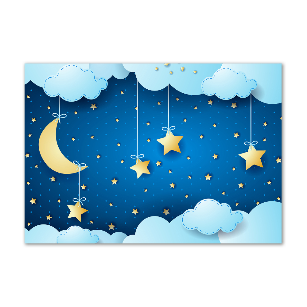 Printed glass wall art Sky at night