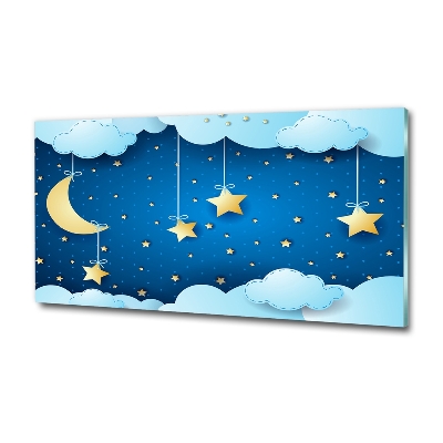 Printed glass wall art Sky at night