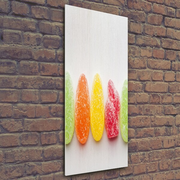 Glass wall art Colorful jelly beans