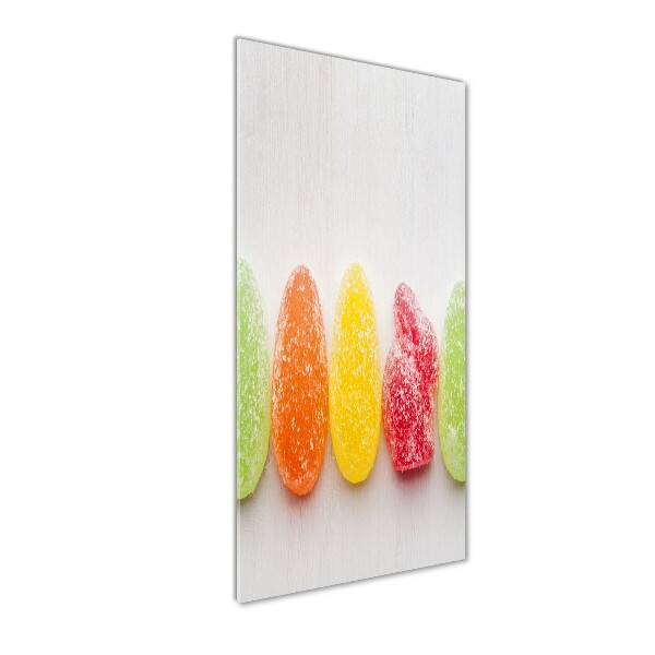 Glass wall art Colorful jelly beans