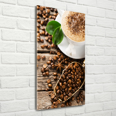 Glass wall art Coffee