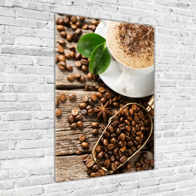 Glass wall art Coffee