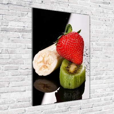 Glass wall art Fruit