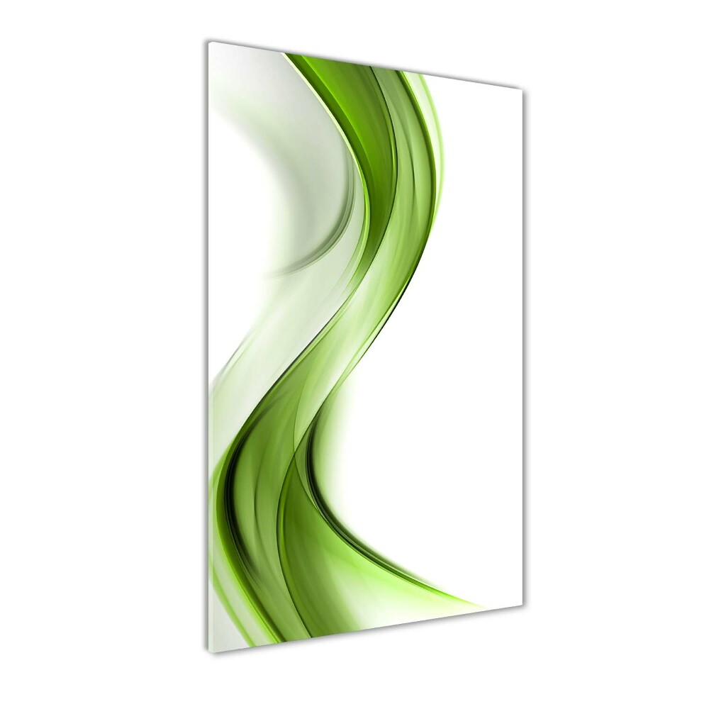 Printed glass wall art Abstract wave