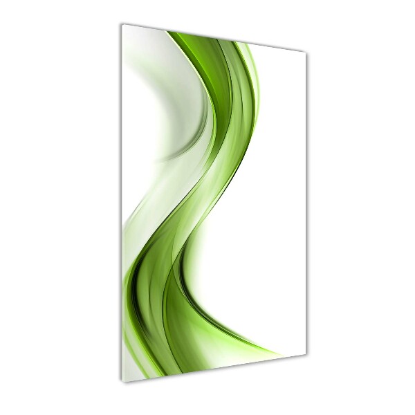 Printed glass wall art Abstract wave