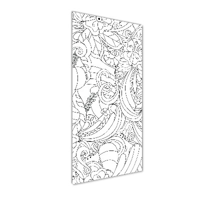 Glass art picture Zentangle background