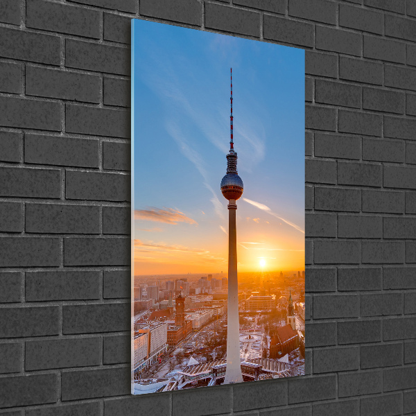 Print on a a glass Television tower