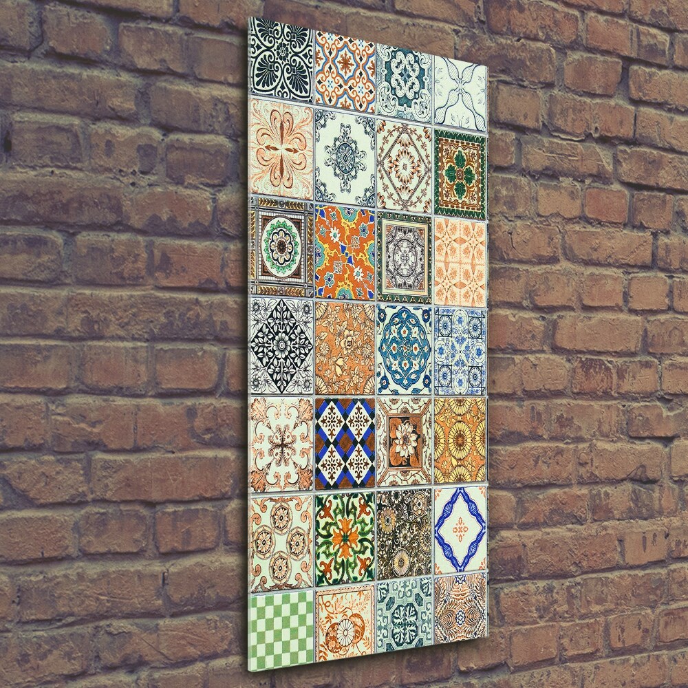 Wall art on glass Ceramic tiles