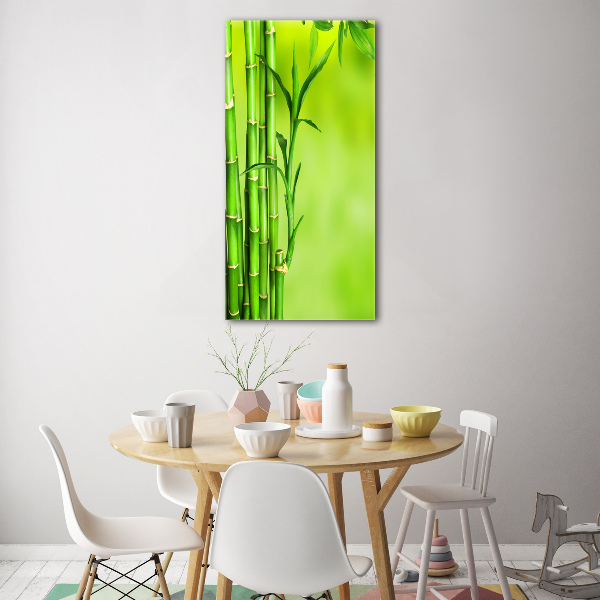 Glass wall art Bamboo