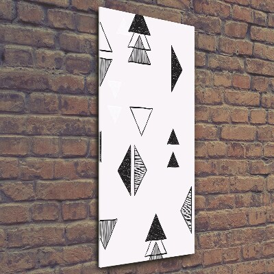 Wall art on glass Triangles