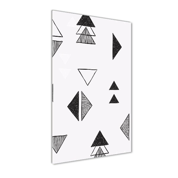 Wall art on glass Triangles