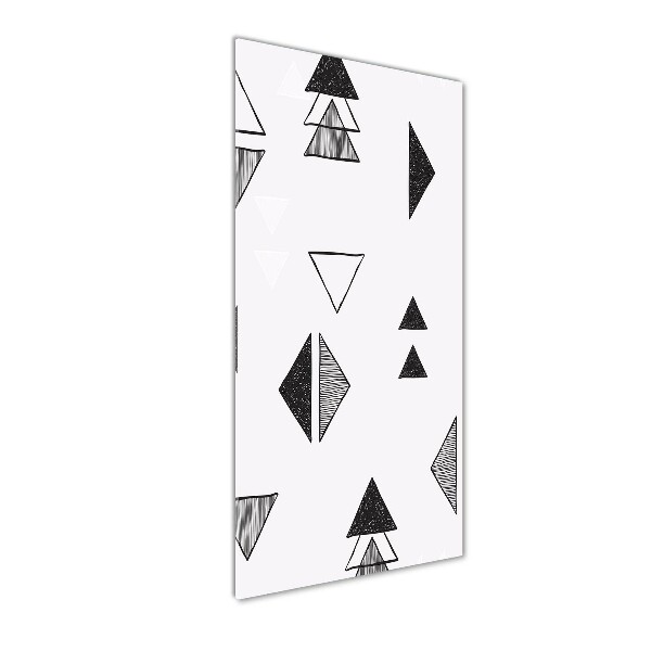 Wall art on glass Triangles