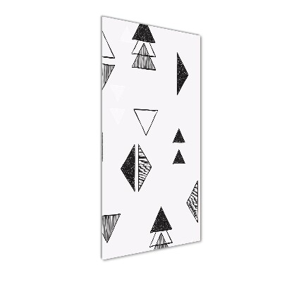 Wall art on glass Triangles