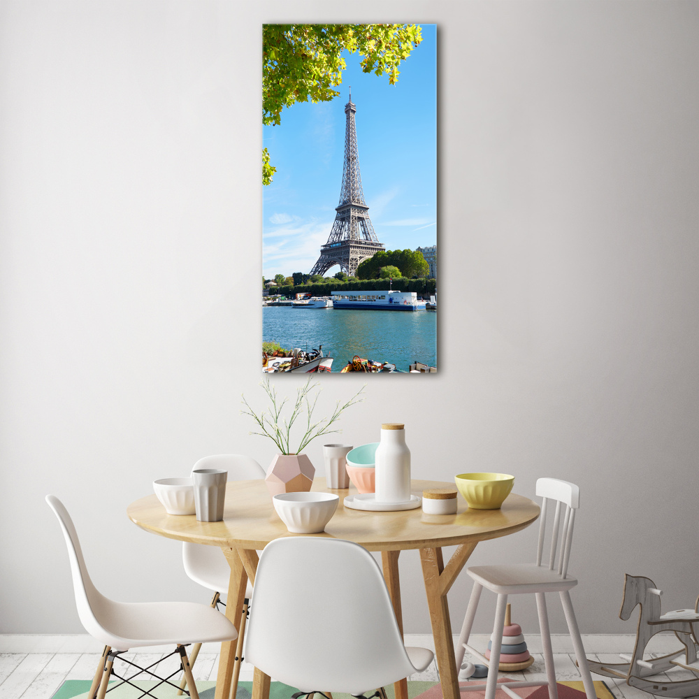 Glass wall art Eiffel Paris tower